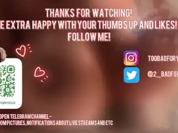 Chaturbate Free Porn Cam of 2badforyou