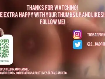 Chaturbate Sex Cam of 2badforyou