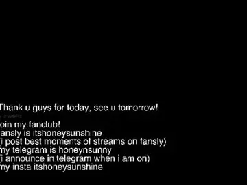 Chaturbate Free Live Porn of honey_sunshine